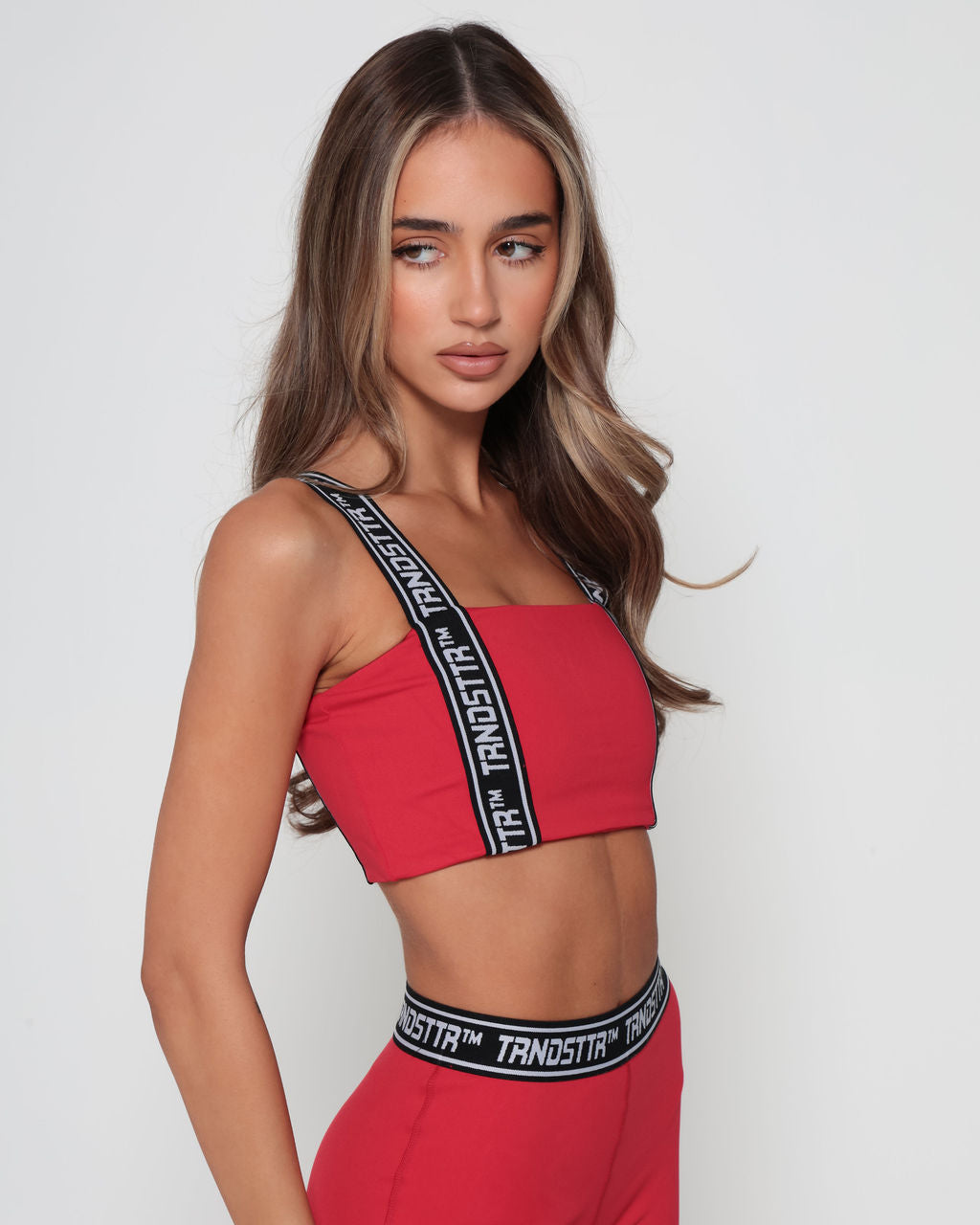 HEAT - Taped Sports Bra | Original TRNDSTTR™ Logo Straps