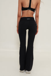 Essentials Fold Over Pocket Flares - Black