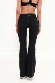 Essentials Fold Over Pocket Flares - Black