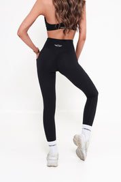 Essentials Invisible Scrunch Pocket Leggings - Black