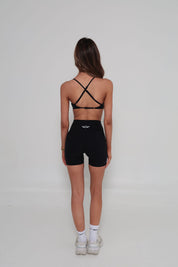 Essentials Strappy Crop - Black