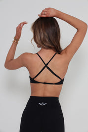 Essentials Strappy Crop - Black