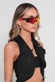 TRNDSTTR Running Glasses - Sunset Red