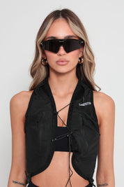 TRNDSTTR Running Glasses - Jet Black