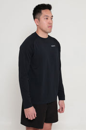 Essentials Men Crew Neck Long Sleeve - Black
