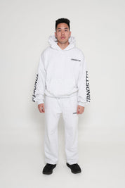 Original Baggy Wide Logo Joggers - Oat Grey