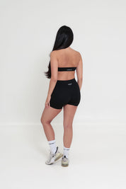 AirSilk™ 4" Invisible Scrunch Pocket Contour Shorts - Black