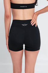 AirSilk™ 4" Invisible Scrunch Pocket Essentials Shorts - Black