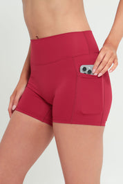 AirSilk™ 4" Invisible Scrunch Pocket Essentials Shorts - Chilli