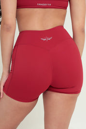 AirSilk™ 4" Invisible Scrunch Pocket Contour Shorts - Chilli