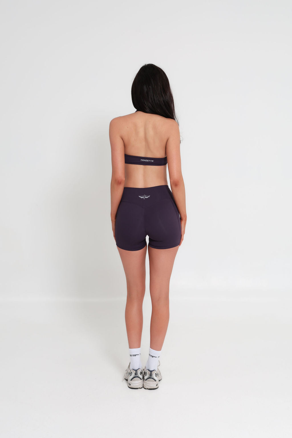 AirSilk™ 4" Invisible Scrunch Pocket Essentials Shorts - Plum