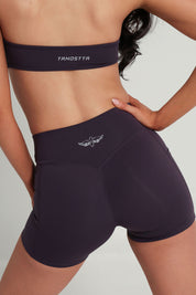 AirSilk™ 4" Invisible Scrunch Pocket Essentials Shorts - Plum