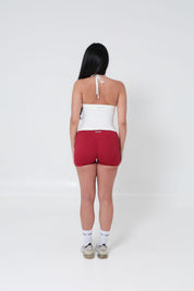 SoftForm™ Halter Tie Up Cami Tank - Ivory White