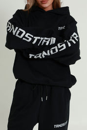 Original Oversized Boxy Logo Hoodie - Jet Black