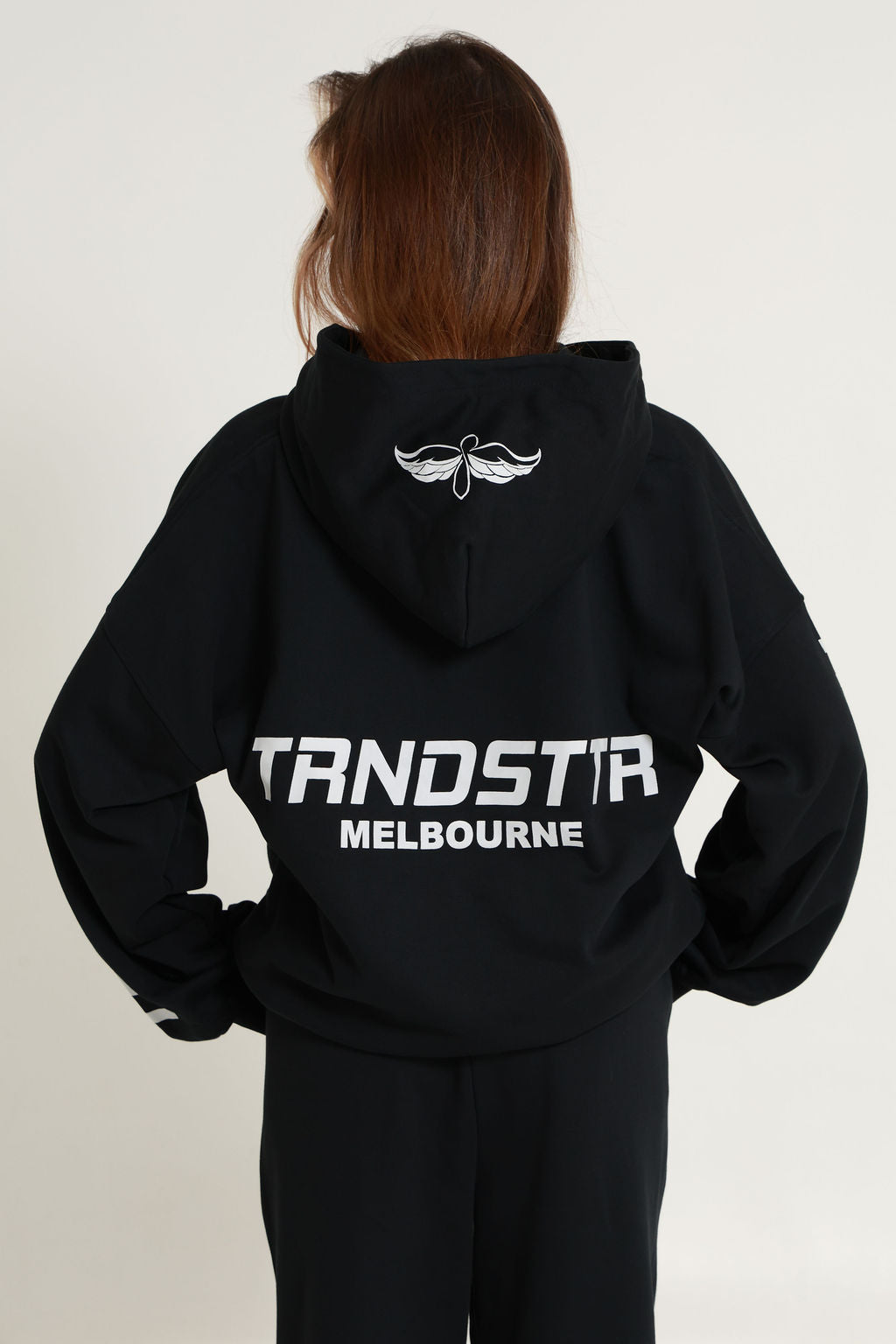 Original Oversized Boxy Logo Hoodie - Jet Black