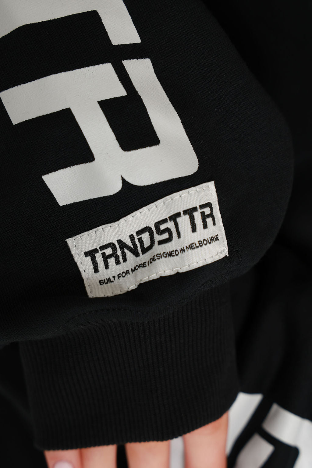 Original Oversized Boxy Logo Hoodie - Jet Black