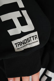 Original Oversized Boxy Logo Hoodie - Jet Black
