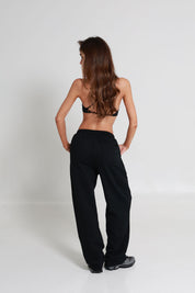 Original Baggy Wide Logo Joggers - Jet Black