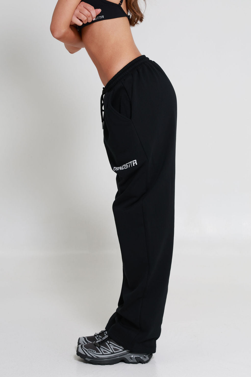 Original Baggy Wide Logo Joggers - Jet Black