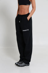 Original Baggy Wide Logo Joggers - Jet Black