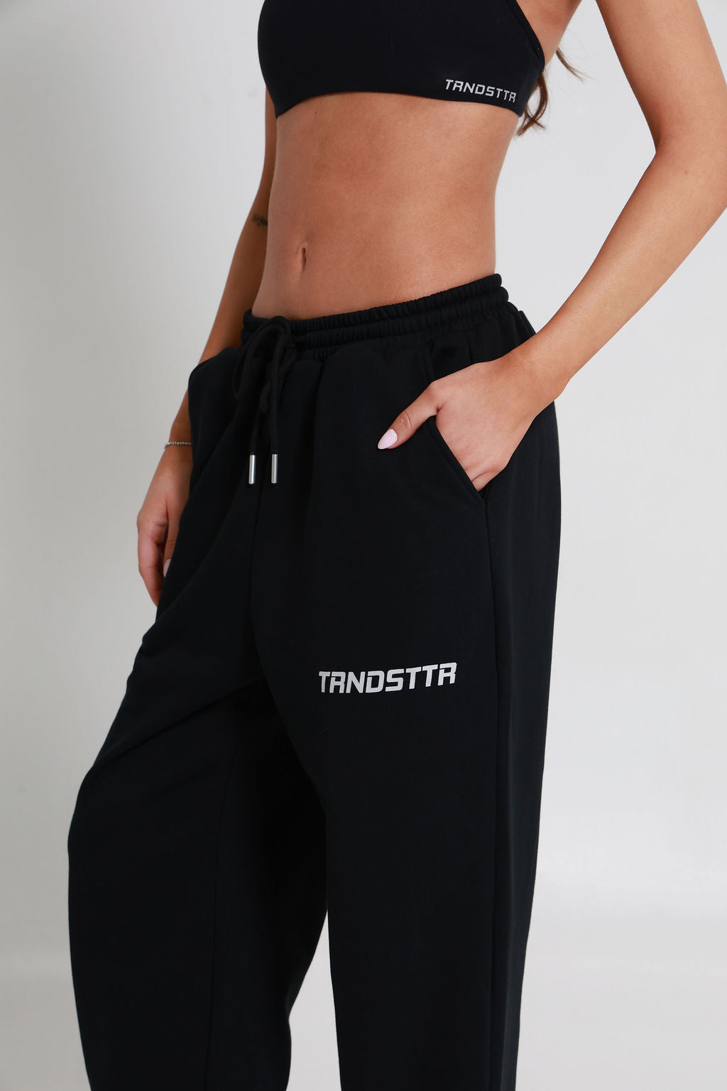 Original Baggy Wide Logo Joggers - Jet Black