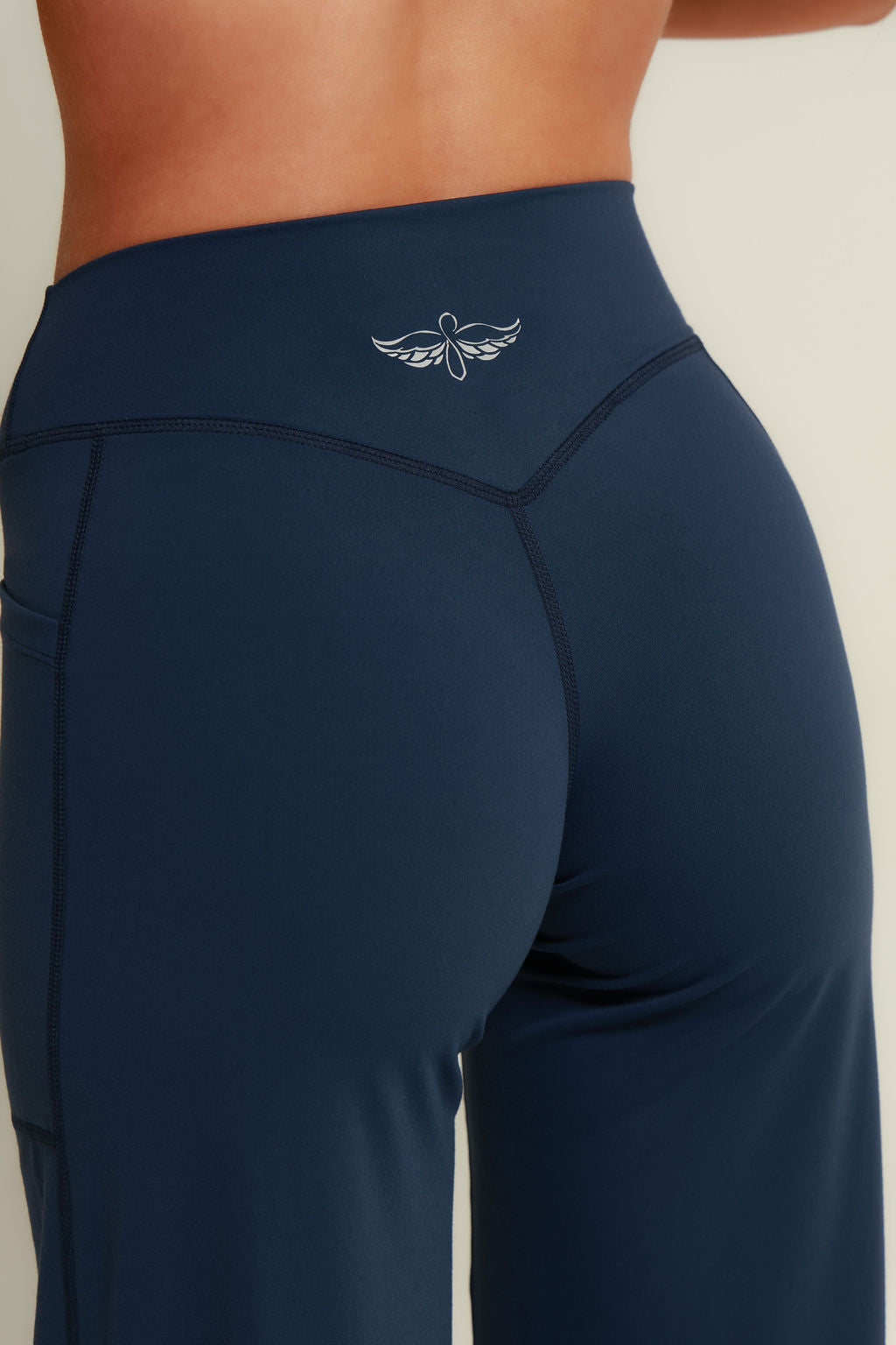 SoftForm™ Wide Leg Bottoms - Navy Blue