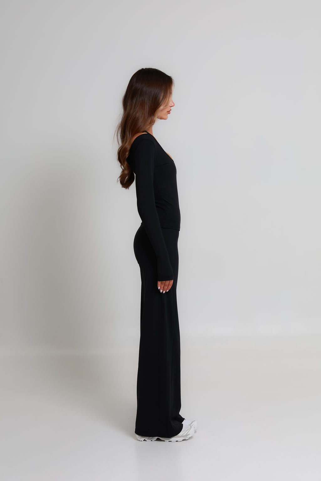 SoftForm™ Wide Leg Bottoms - Classic Black