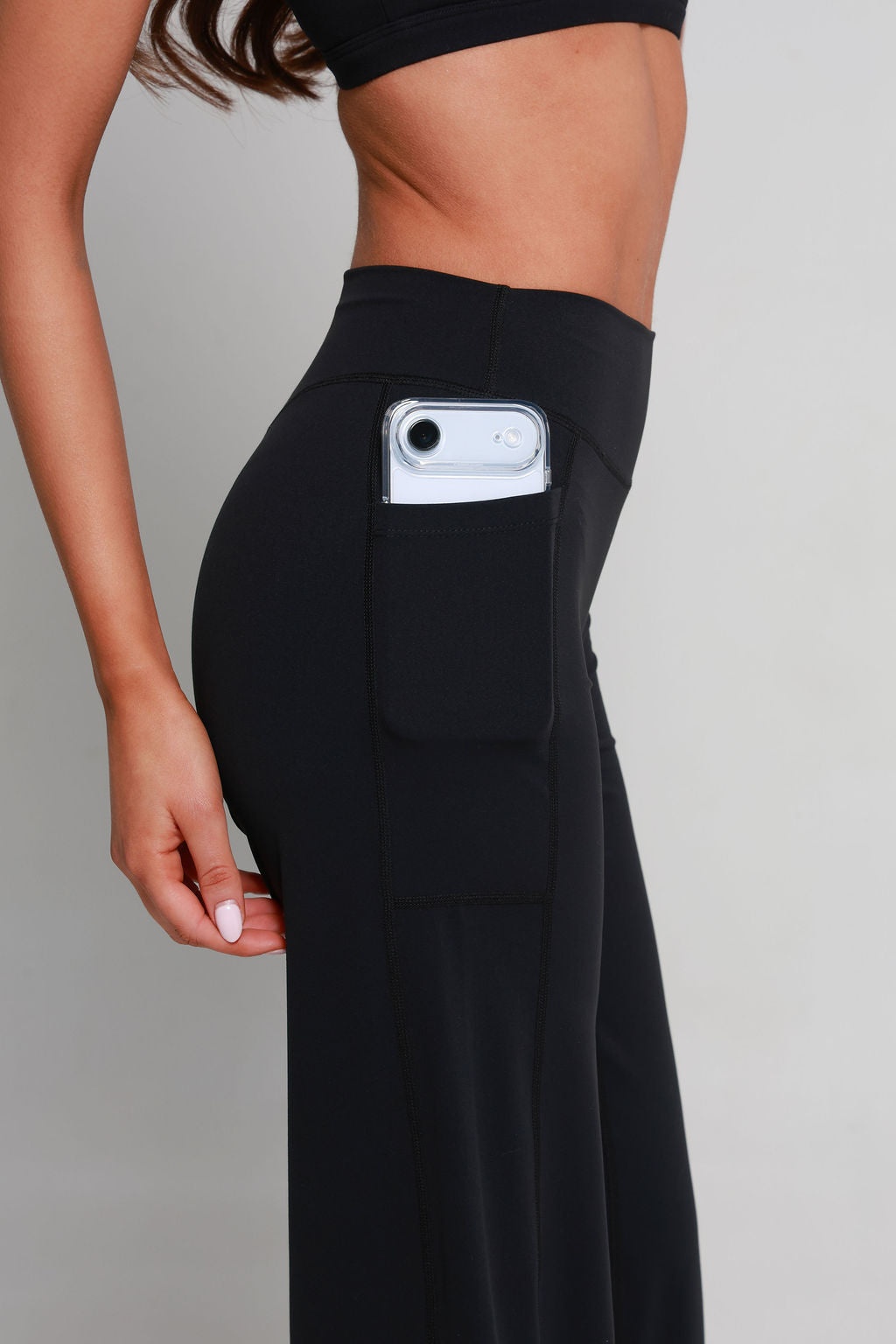 SoftForm™ Wide Leg Bottoms - Classic Black