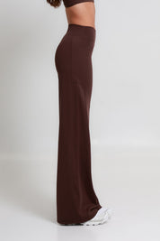 SoftForm™ Wide Leg Bottoms - Mocha Brown