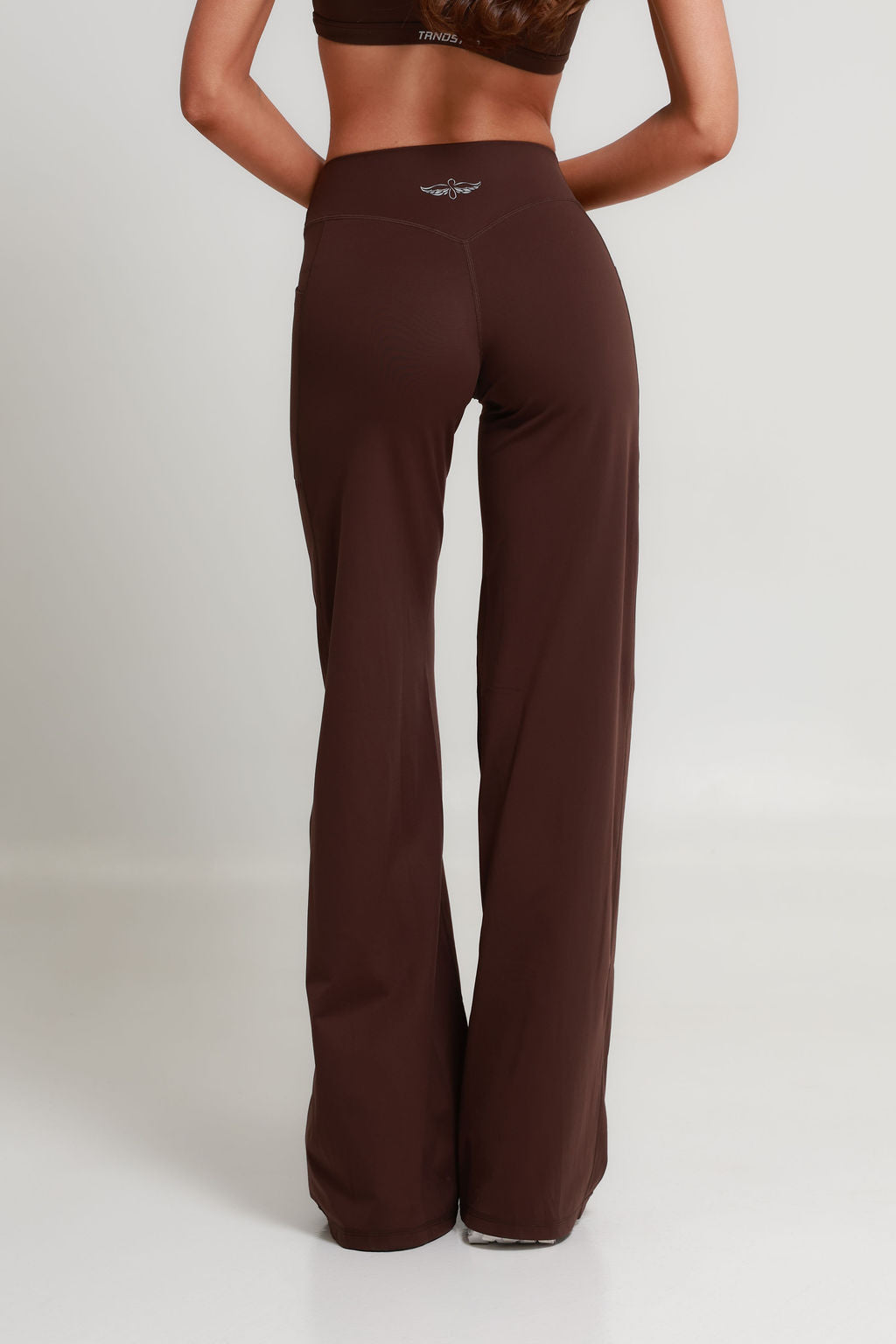 SoftForm™ Wide Leg Bottoms - Mocha Brown