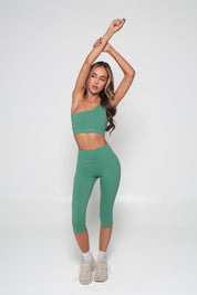 Earthcore One Shoulder Crop - Amazonia