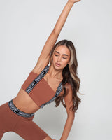 Earthcore Taped Sports Bra - Umber