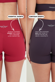 AirSilk™ 4" Invisible Scrunch Pocket Contour Shorts - Plum