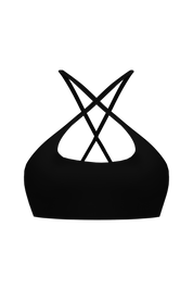 Essentials Strappy Crop - Black