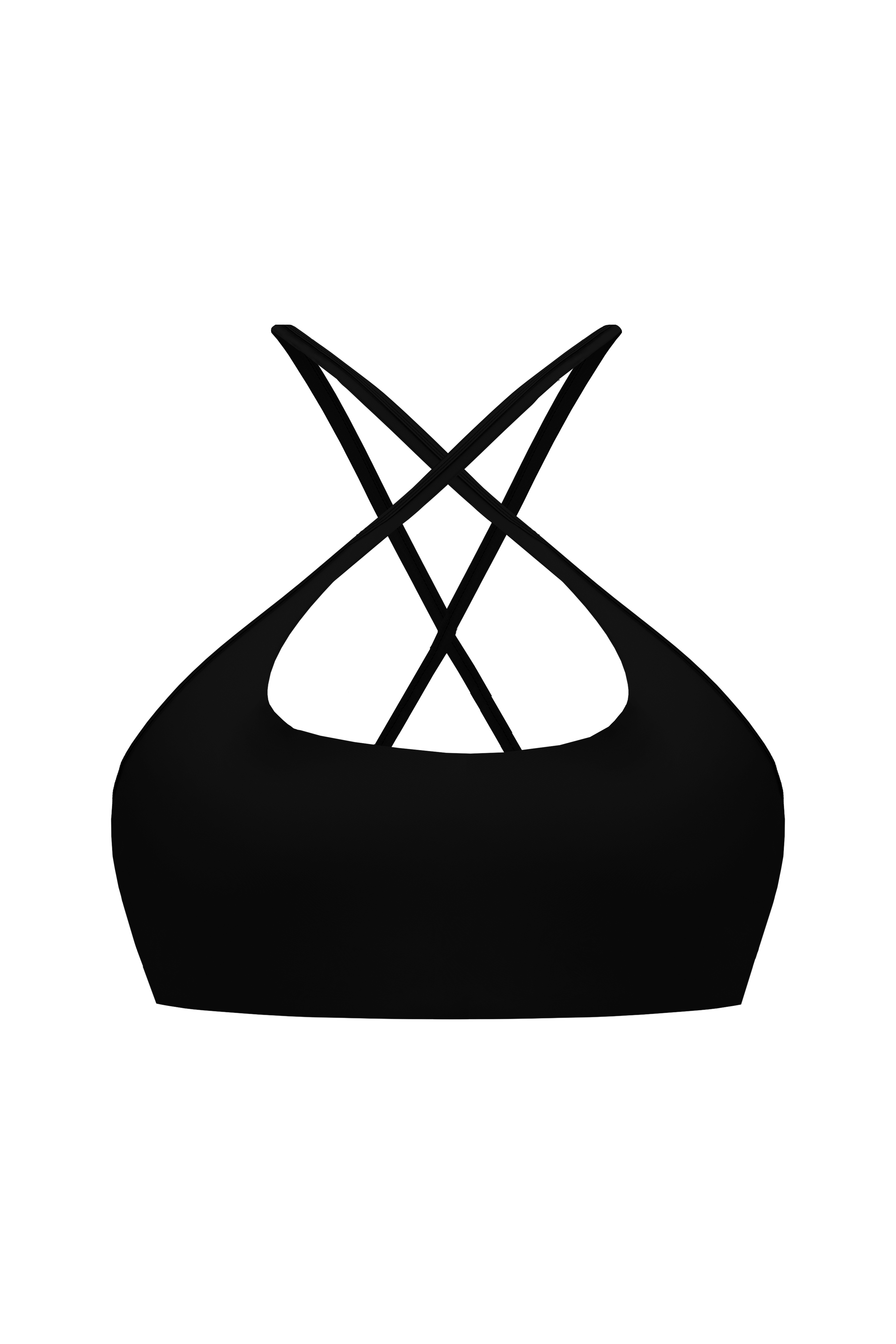 Essentials Strappy Crop - Black