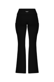 Essentials Fold Over Pocket Flares - Black