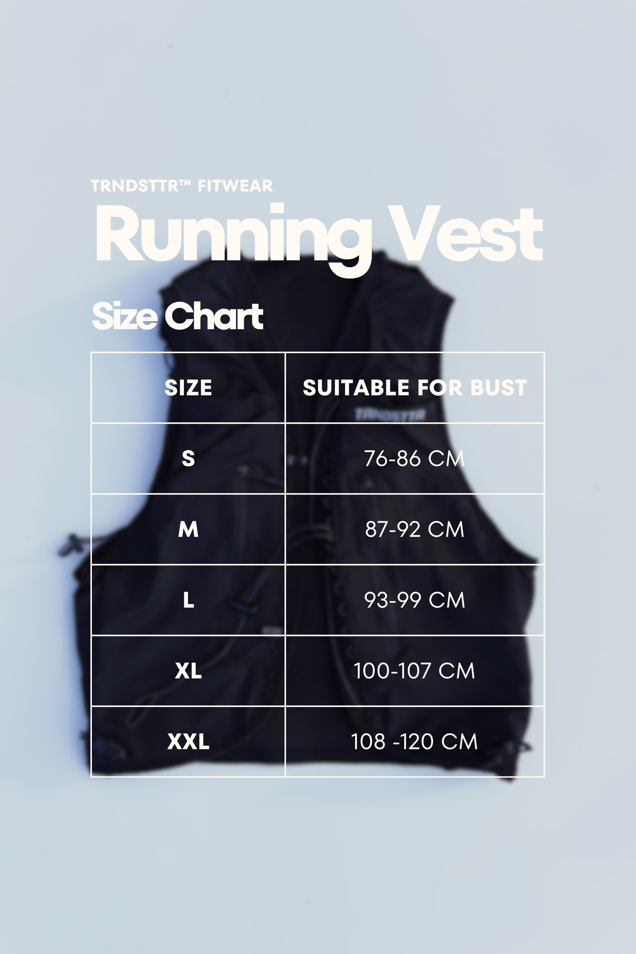 TRNDSTTR Running Hydration Vest