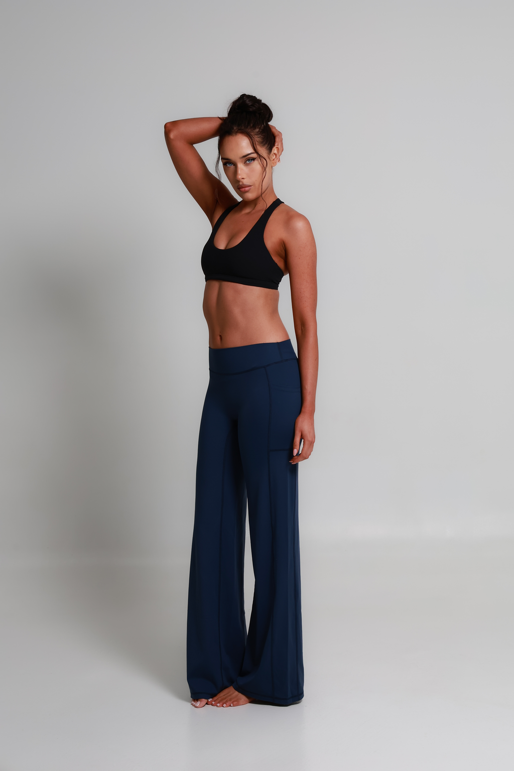 SoftForm™ Wide Leg Bottoms - Navy Blue