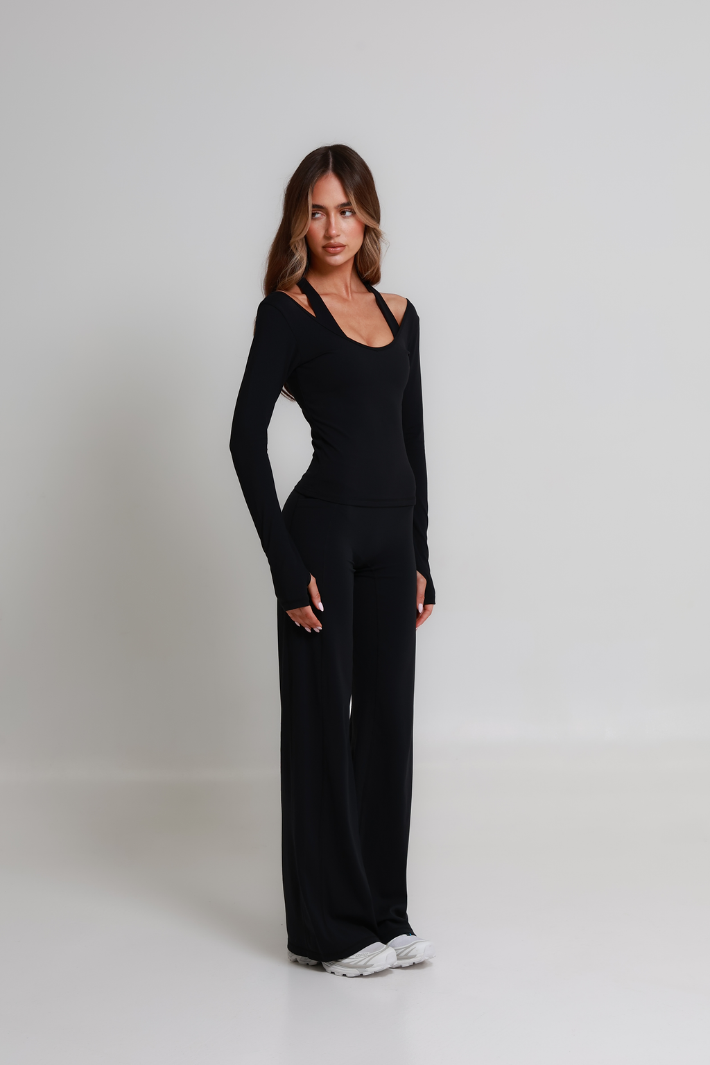SoftForm™ Wide Leg Bottoms - Classic Black