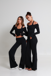 SoftForm™ Wide Leg Bottoms - Classic Black