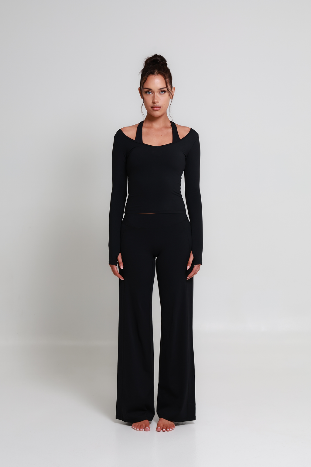SoftForm™ Wide Leg Bottoms - Classic Black