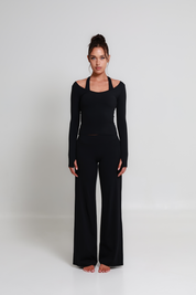 SoftForm™ Wide Leg Bottoms - Classic Black