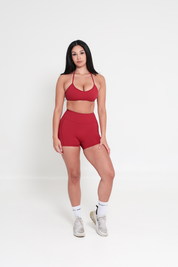 AirSilk™ 4" Invisible Scrunch Pocket Contour Shorts - Chilli