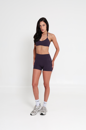 AirSilk™ Contour Halter Crop - Plum