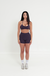 AirSilk™ 4" Invisible Scrunch Pocket Contour Shorts - Plum