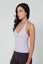 SoftForm™ Halter Tie Up Cami Tank - Soft Purple