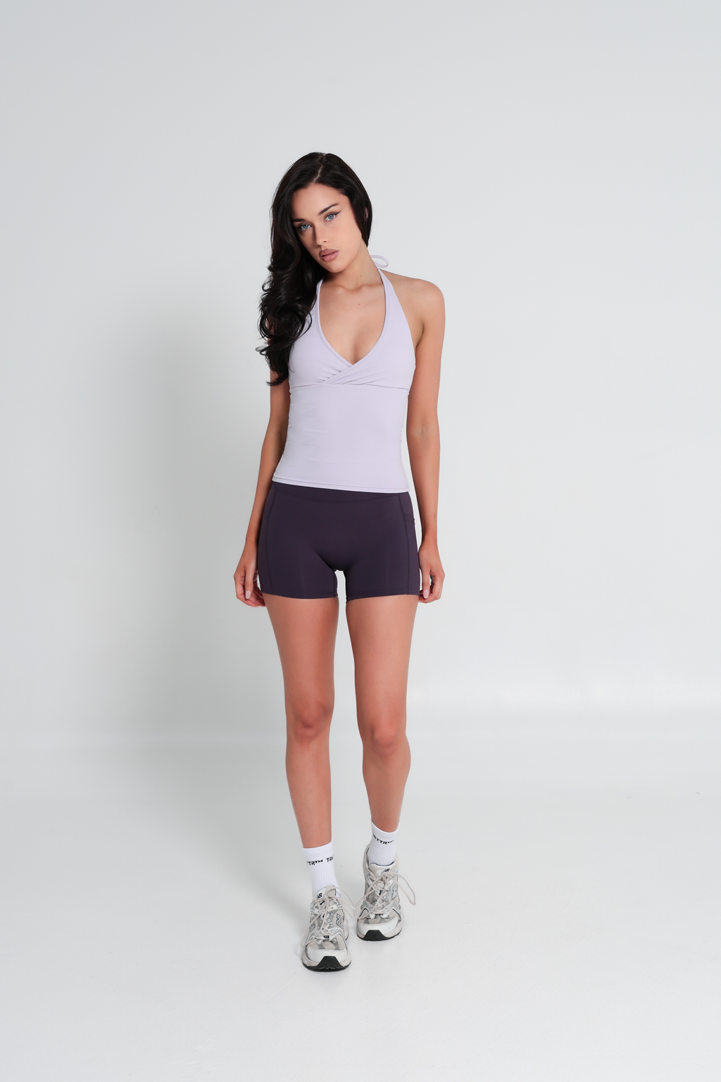 SoftForm™ Halter Tie Up Cami Tank - Soft Purple