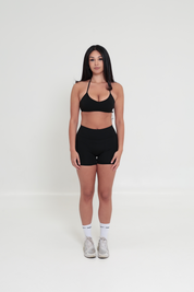 AirSilk™ 4" Invisible Scrunch Pocket Contour Shorts - Black