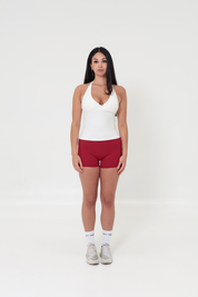 SoftForm™ Halter Tie Up Cami Tank - Ivory White