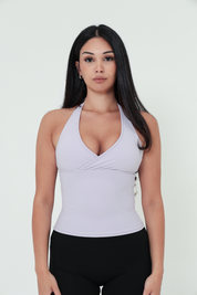 SoftForm™ Halter Tie Up Cami Tank - Soft Purple